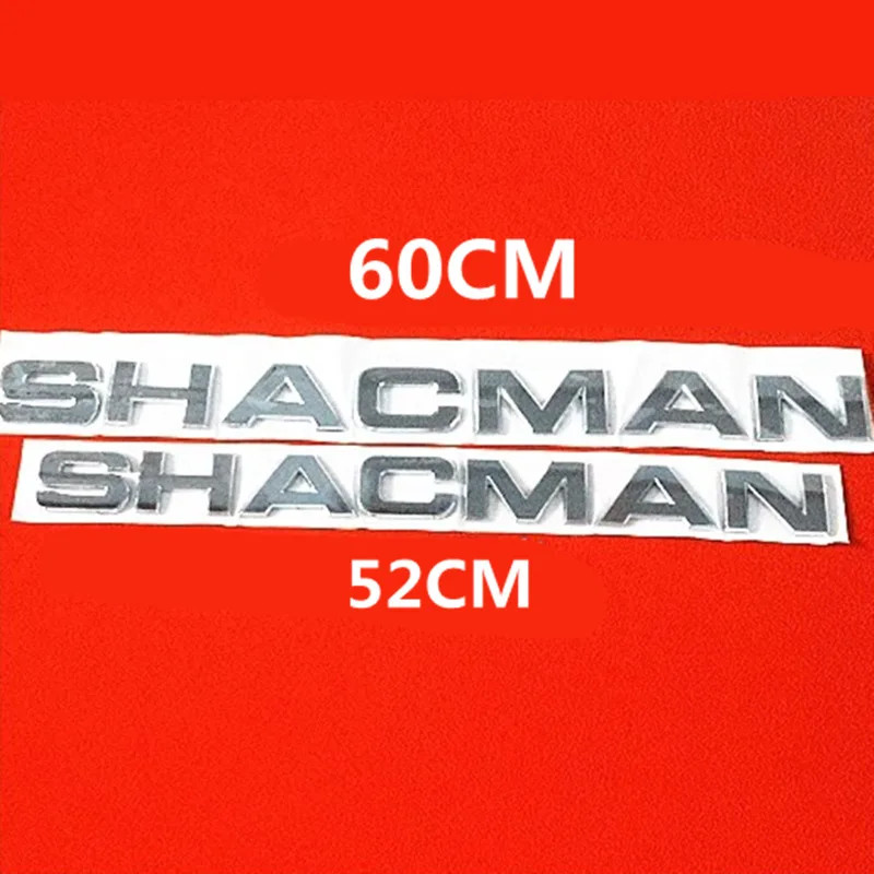 For M3000 X3000 Word Label SHACMAN Sign English Letter X5000 Sticker 52CM 60CM headstock front pane
