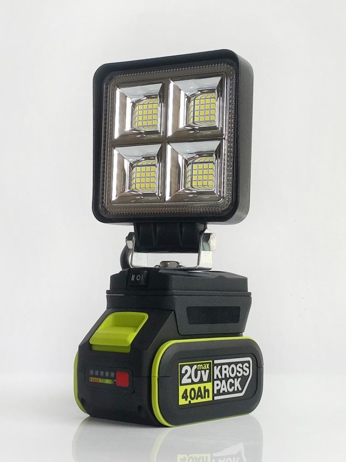 เหมาะสําหรับ WORX WORX ไฟทํางานลิเธียมไฟฉุกเฉินกลางแจ้ง LED การบํารุงรักษาแสง Astigmatism Floodlight