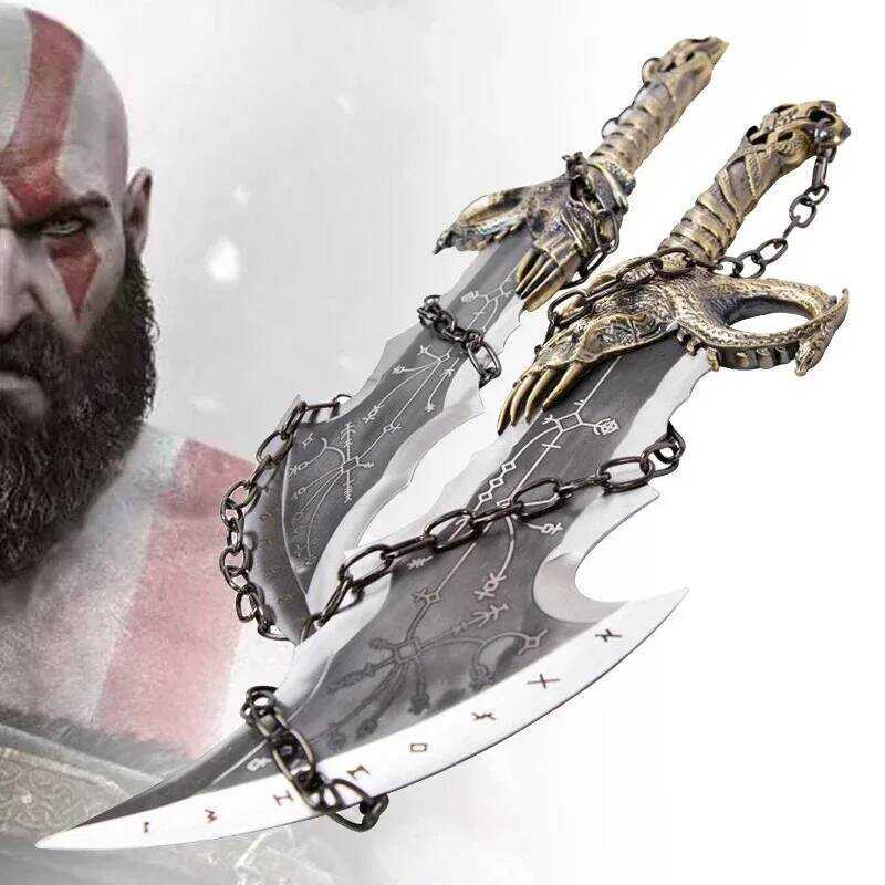 C 45Cm God Of War 4 Sword Kratos Cosplay Prop Sabre PU Athena Blade Chaos Ghost Leviathan AXE Real