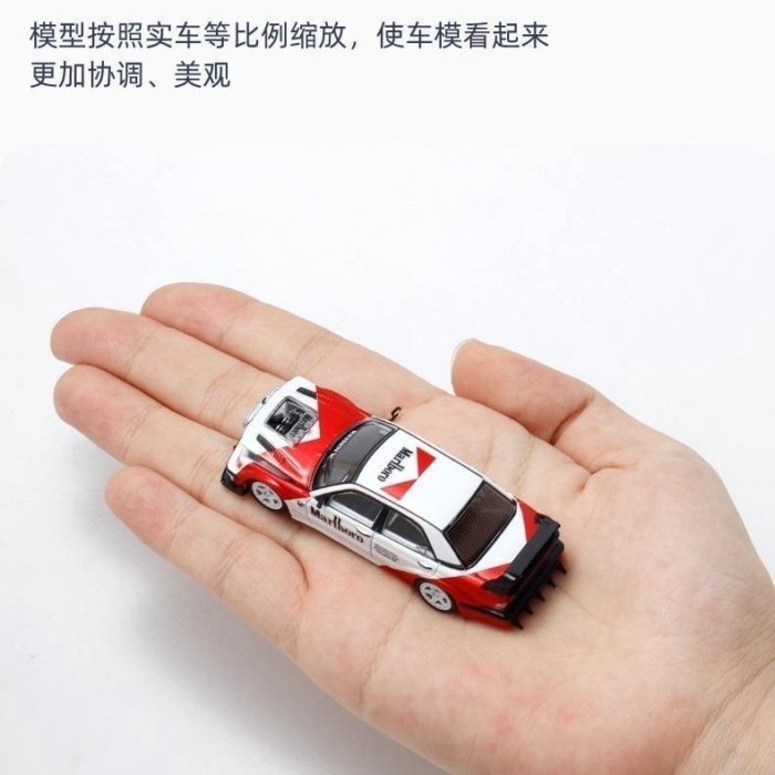 Rhino Model 1: 64 Rhino Sports Car W201 Model Concept Modified EVO II เหมาะสําหรับ Benz 190E