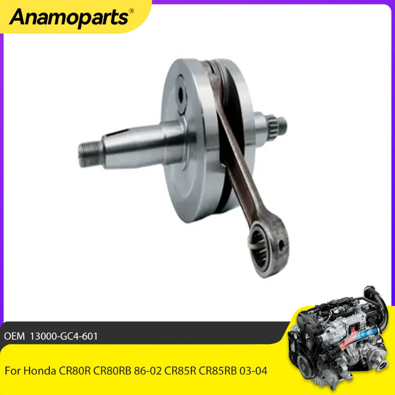 Motor Parts Crankshaft Assembly Connecting Rod Shaft Bearing For Honda CR80R CR80RB 86-02 CR85R CR8