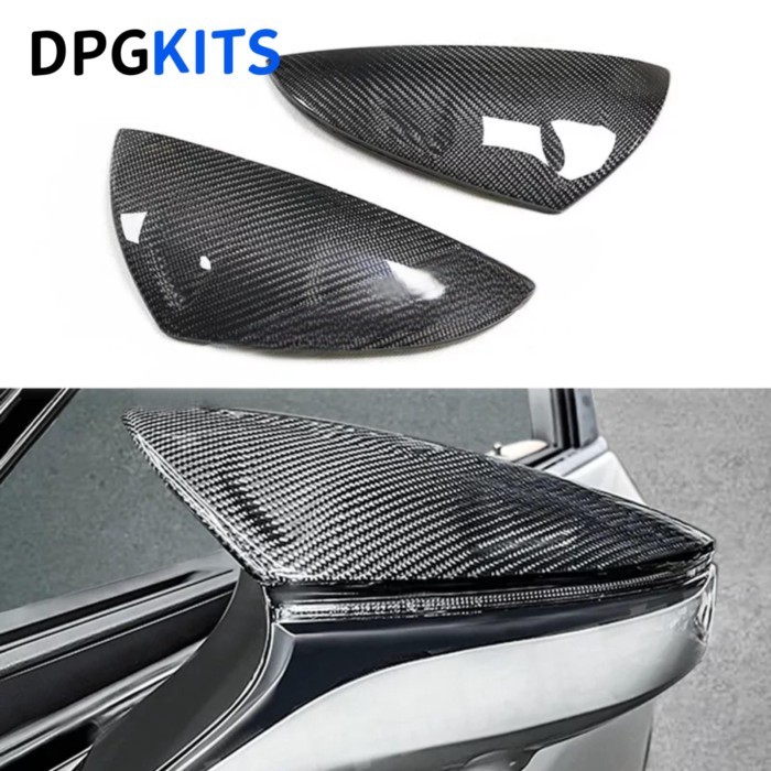 2pcs M Style Carbon Fiber Mirror Cap Cover For 2021-2024 Lexus Is300/Is350/IS500