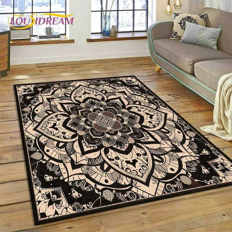 C 3D Turkey Persian Bohemian Mandala Wer Carpet Rug For Bedroom Living Room Home Sofa Decorion,Chil