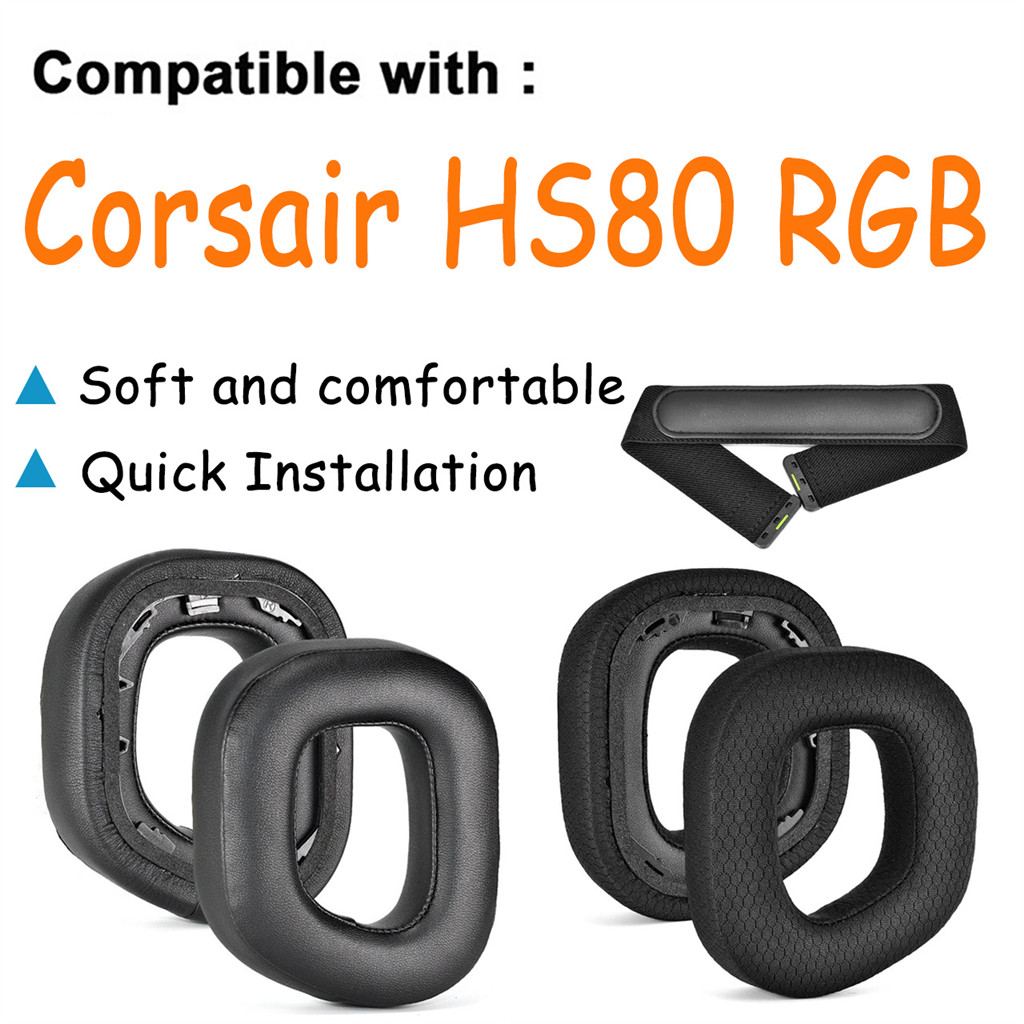 สําหรับ Corsair HS80 RGB เปลี่ยนแผ่นรองหูฟัง