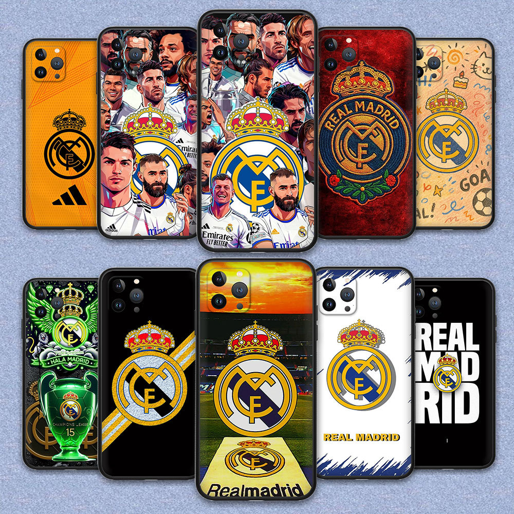 Full Protection TPU Cover OPPO Reno 8T 5G 7z 8z 2 2Z 2F 3 4 4Pro 4G V353 Real Madrid Black Siliconเค