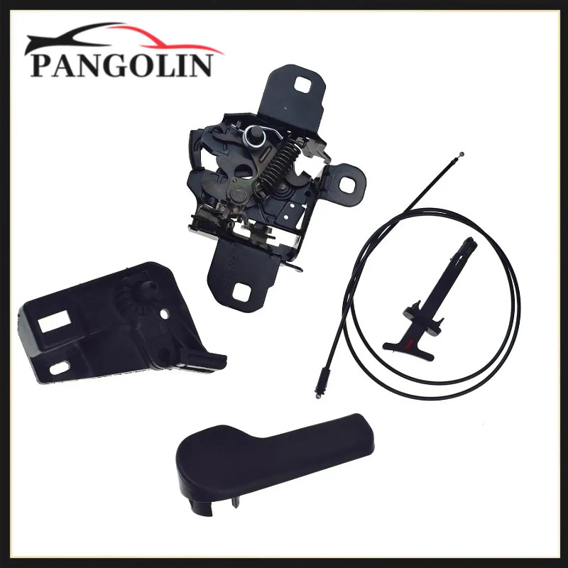 Hood Latch Pull Rod Release Handle Bracket Cable Kit 1J0823509C 1J0823509E For VW Eos Golf GTI Jett