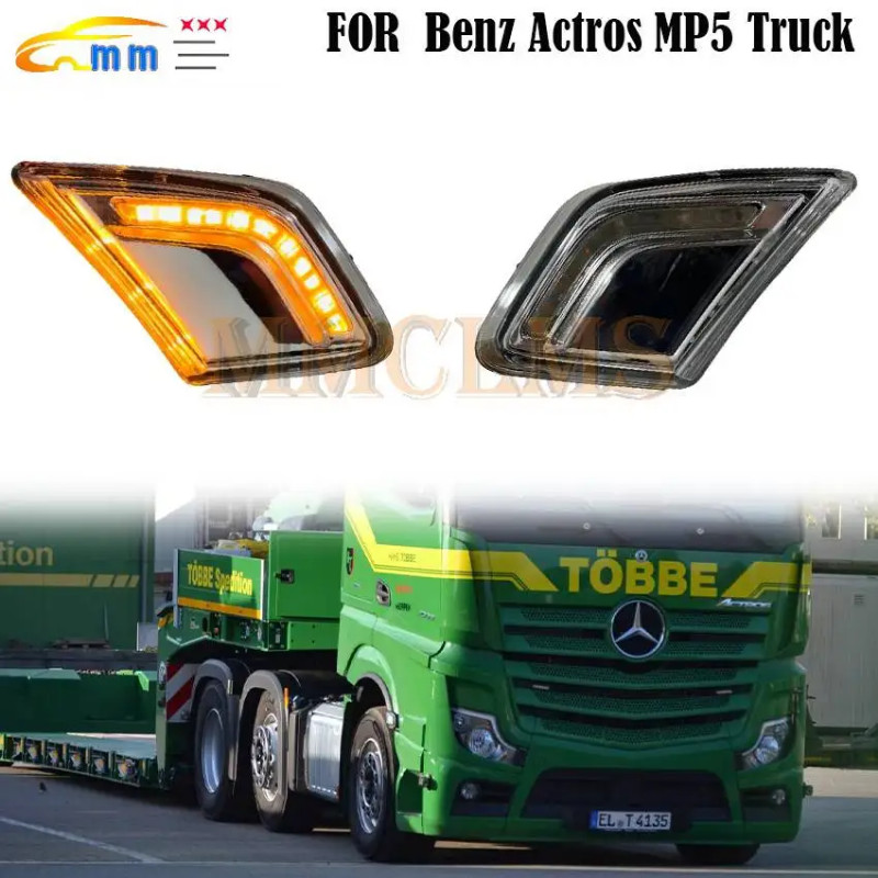 1 Pcs LH 9608201421 RH 9608201521 For Benz Actros MP5 Truck Body Parts Led Side Lamp Front Turn Sig