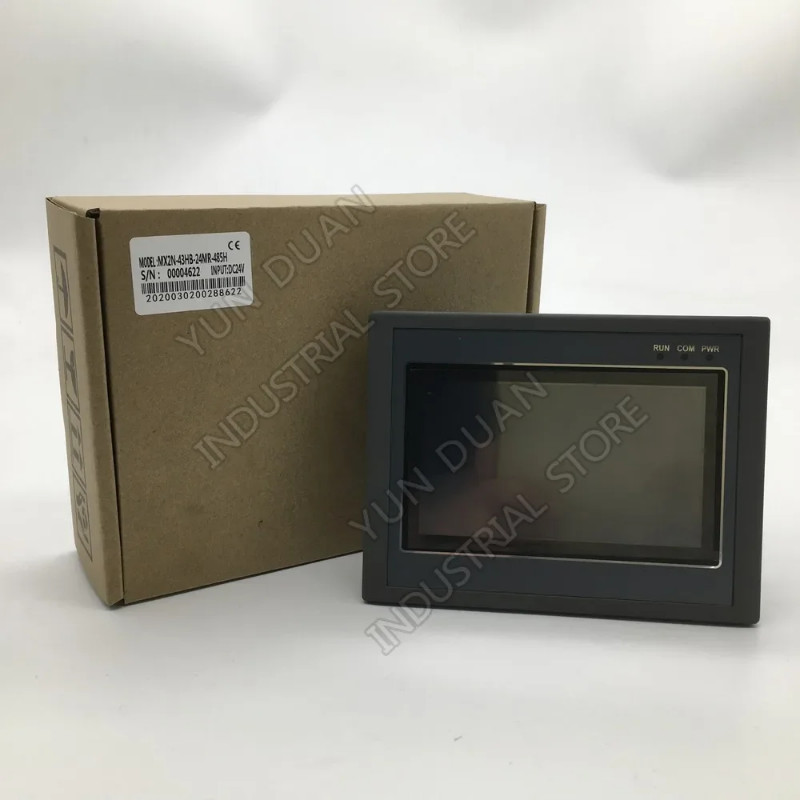 4.3'' HMI PLC all in one Integrated 4.3Inch Touch Panel Transistor Output Digital 24 I/O 12DI 12DO