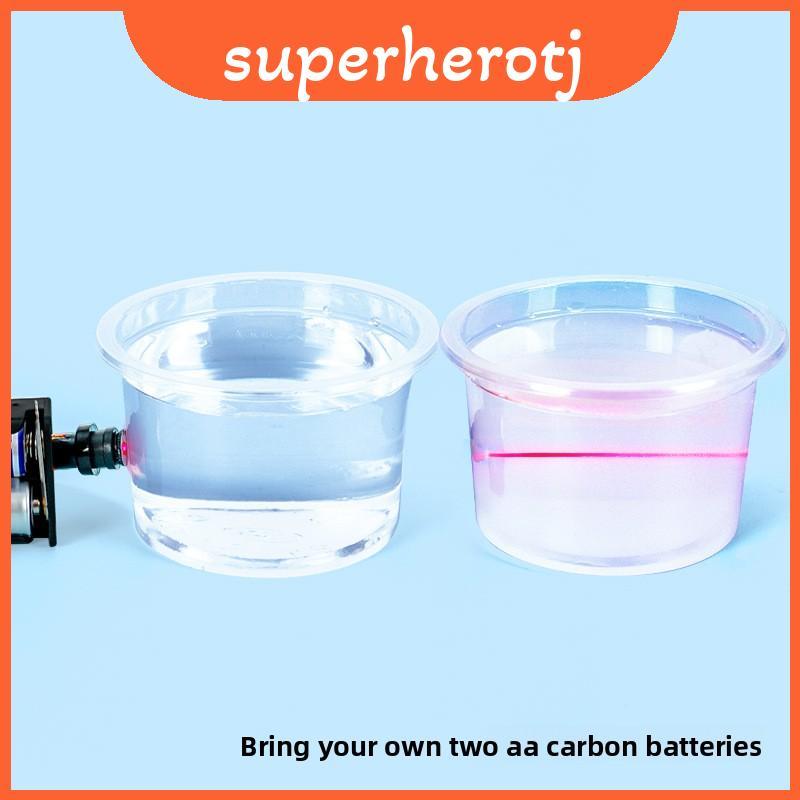 การทดลองวิทยาศาสตร์เด็ก Tyndall Effect Light กระจัดกระจายงานฝีมือฟิสิกส์สําหรับ Home Stem การเรียนรู