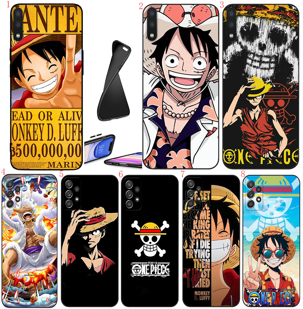 OPPO A94 A57 A77 A96 F5 F7 F9 Pro A7X A73 F11 Pro R9 s F1 Plus A9 2019 R11 luffy เคสโทรศัพท์สีดํานุ่