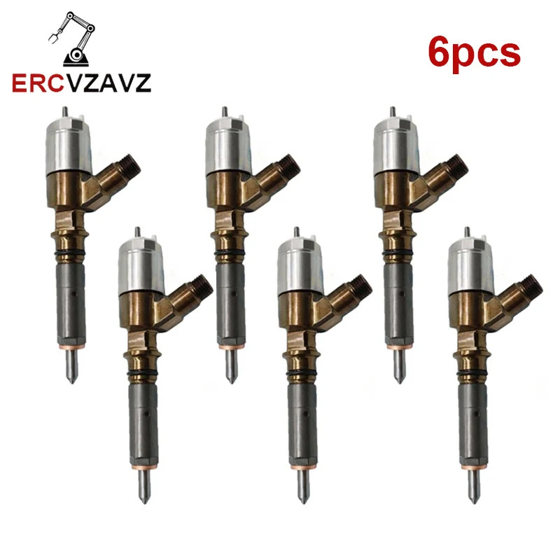 6pcs 326-4700 3264700 Common Rail Injector Fuel Injector For CAT 320D 312D 321D 323D C6 C6.4 32F61-