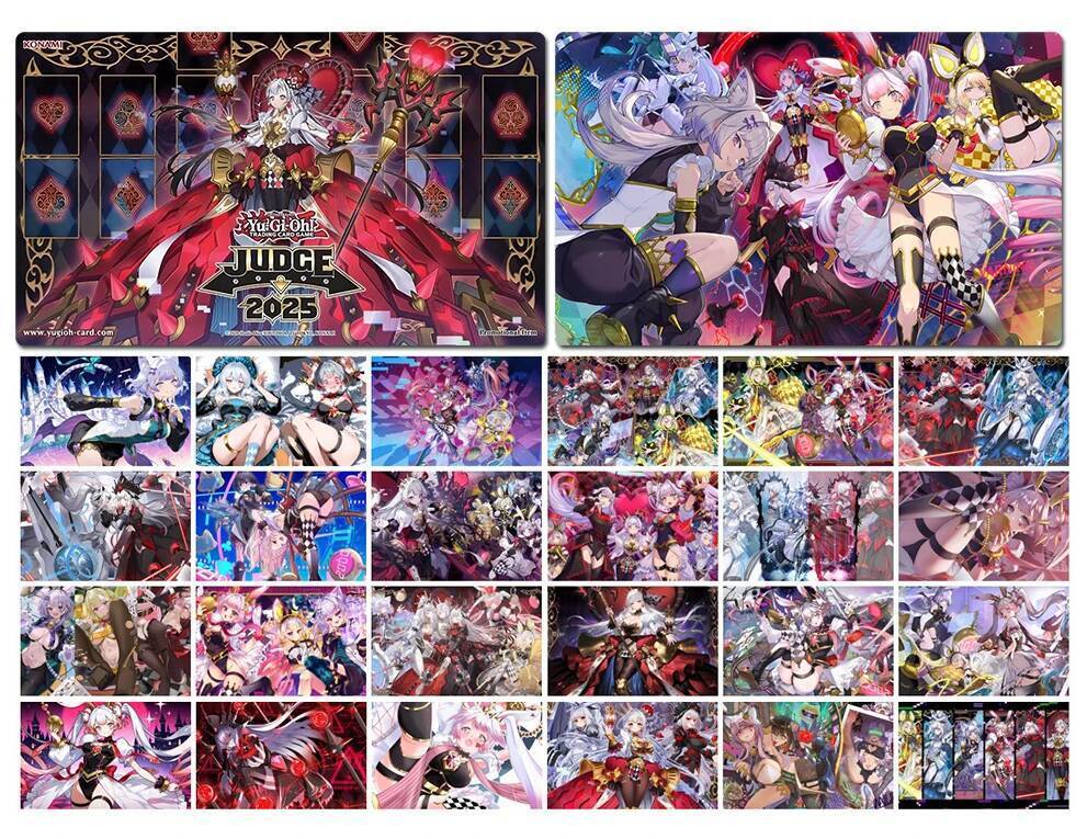 YuGiOh Girl Playmat Malissa Q MLICE P White Rabbit Trading Card Game Mat TCG CCG Mouse Pad Desk Table Mat Free Bag 60x35cm
