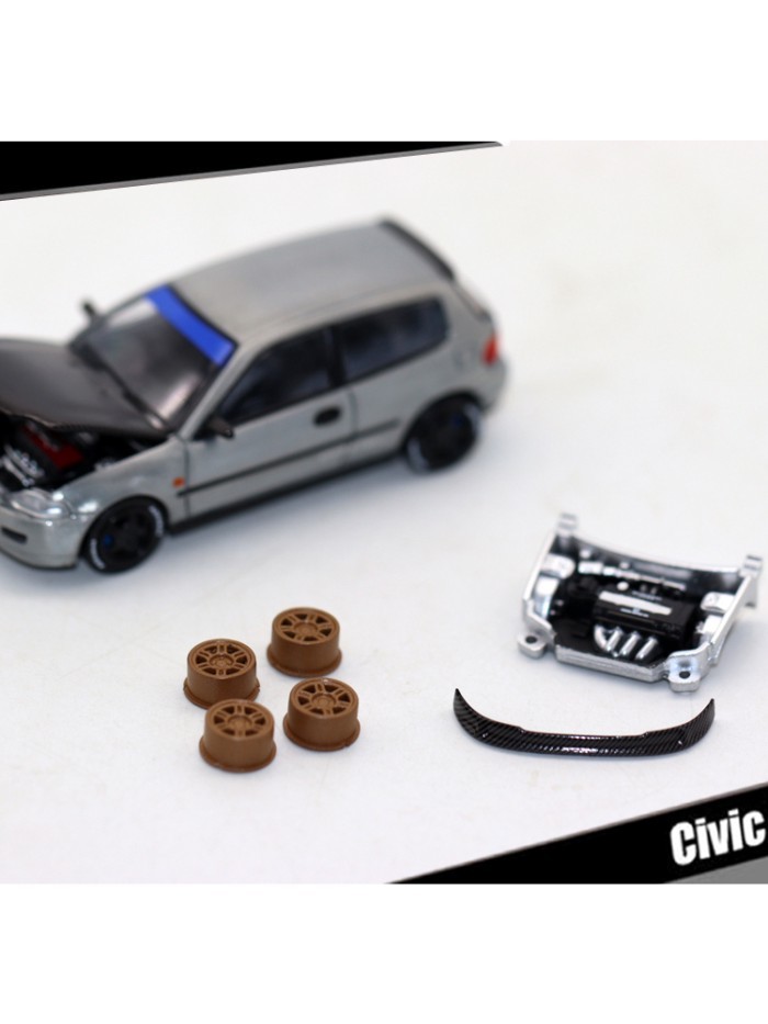 BMC รถโลหะผสม 1 64 Civic EG6 Ben * Tian Civic EG6 โมเดลรถของเล่นเครื่องประดับ