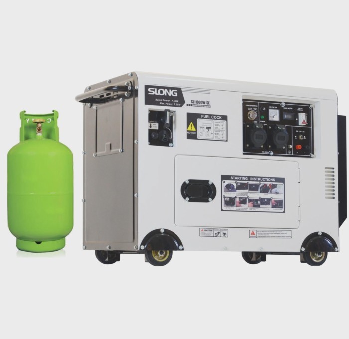 Slong 5kw 6kw 7kw 8kw 10kw 12kw 15kw silent oline   generator dual fuel   generator set