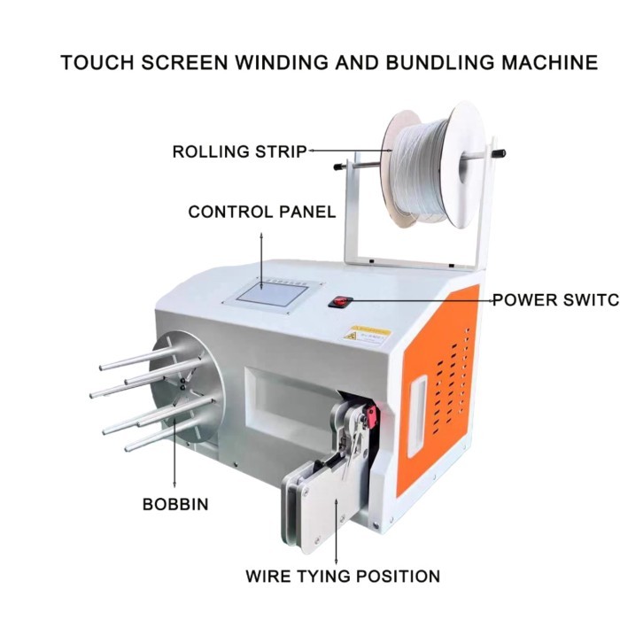 Cable Tying And Bundling Machine PVC Cable Winder Cable Manual Machine For Winding Cables Automatic