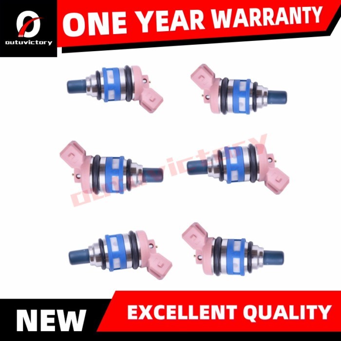6PCS Fuel Injector Nozzle For Nissan Maxima II (J30) 3.0 i Saloon 1988-1994 1660085E06 1660021V02 1