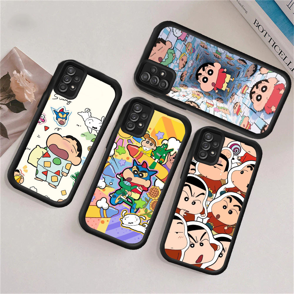 VK8 Crayon Shinchan สําหรับซิลิโคนอ่อนนุ่มกรณี Samsung A06 A22 A04 A02S S24 M02S M15 A03S A03 A16 F0