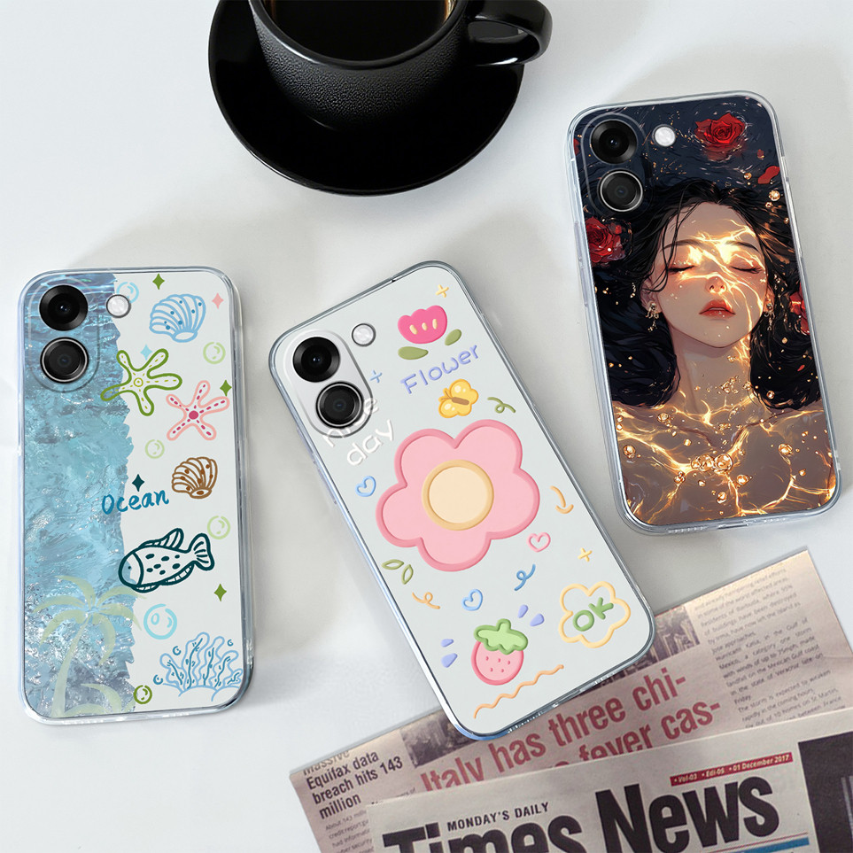 สําหรับ Xiaomi Poco X8 Pro X8 Pro Max สาวสวย Fish Housing TPU Clear Soft กระเป๋าโทรศัพท์สําหรับ X 8 Pro ปลอกสําหรับ Poco X8 Pro Max กรณีปกหลัง Capa Shell