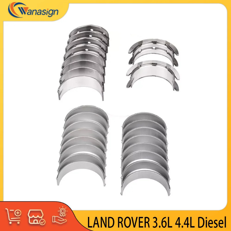 AUTO ENGINE PARTS CRANKSHAFT & Con-rod BEARING SET For LAND ROVER 368DT 3.6L 448DT 4.4L 8cyl Diesel