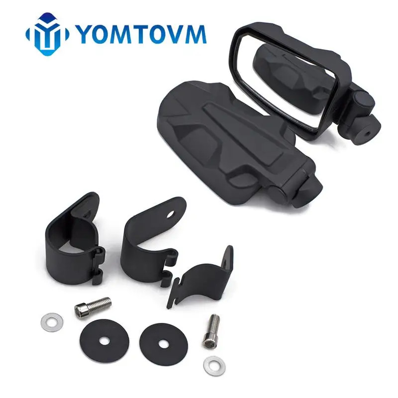 1.75" UTV Side View Mirrors Rearview Mirror Adjustable For Polaris RZR 570 800 900 S 1000 XP