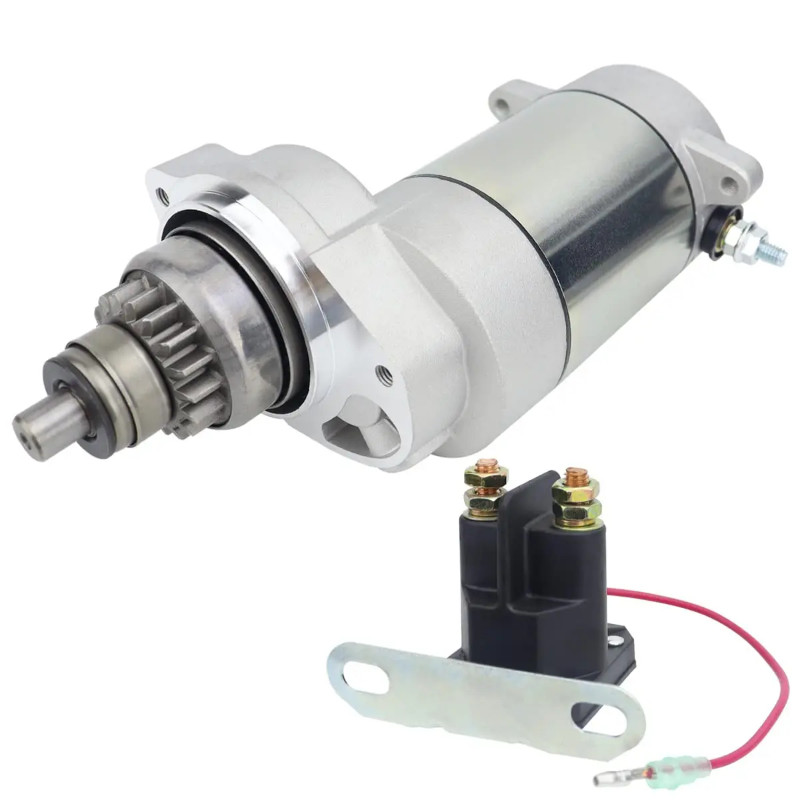 Starter & Bendix & Relay for Polaris Trail Blazer 250 2004, 3085393 SM13298 SM-8 18331 18331N 410-5