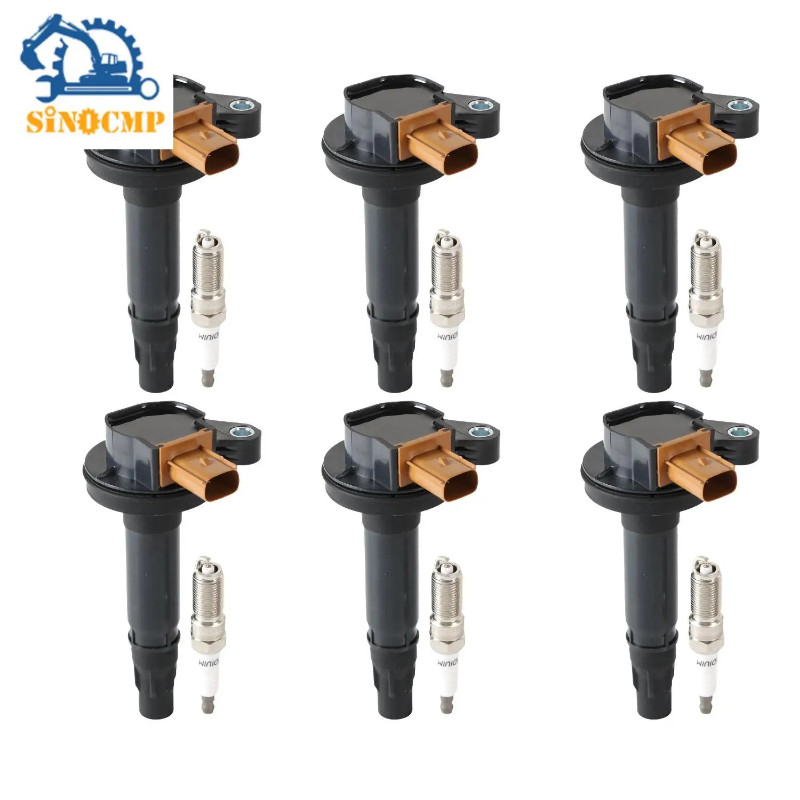 6pcs Ignition Coils + 6pcs Iridium Spark Plugs For Ford UF646 DG549 IC749 2505-484814 BL3Z-12029-C
