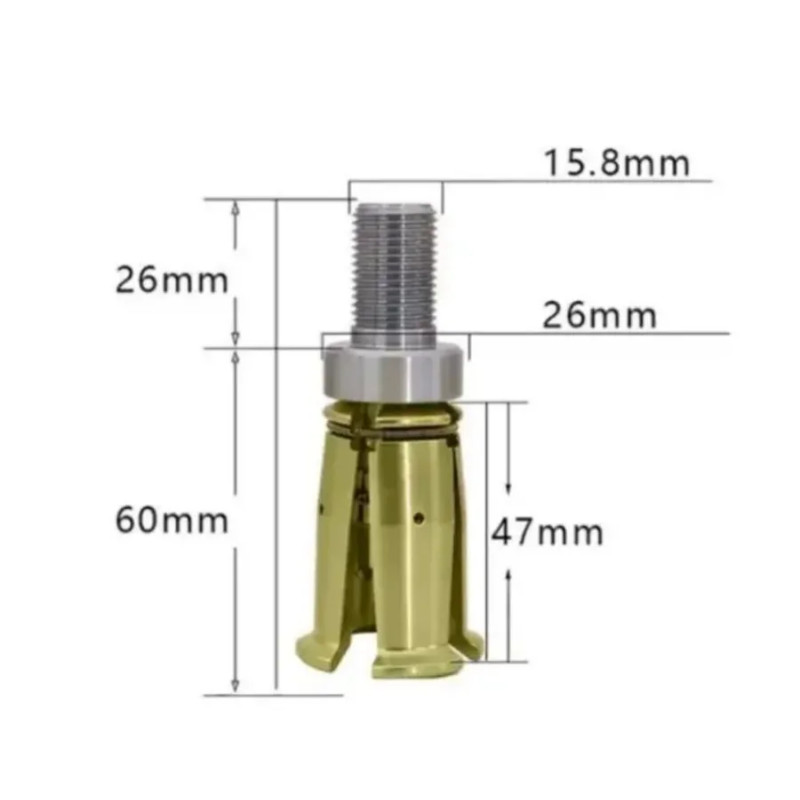 BT30 BT40 45 Degrees Gripper External Internal Threaded Spindle Claw Clamp 4 Petal Pull Claw
