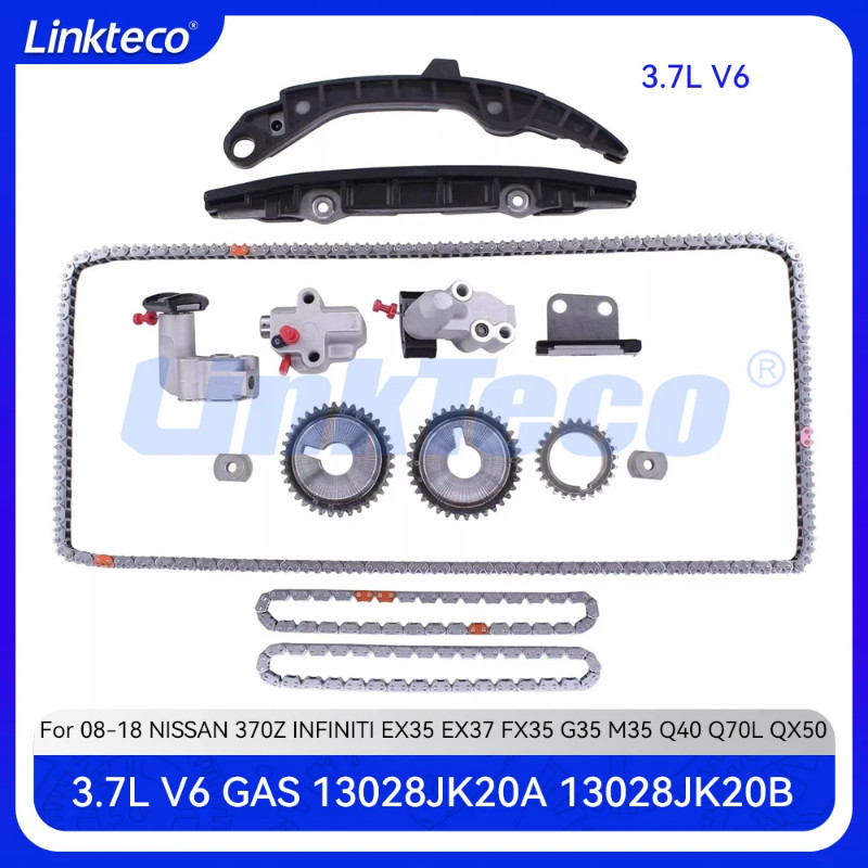 Engine Tming Chain Kit Fit 3.7 T L V6 GAS VQ37VHR For 08-18 NISSAN 370Z INFINITI EX35 EX37 FX35 FX3