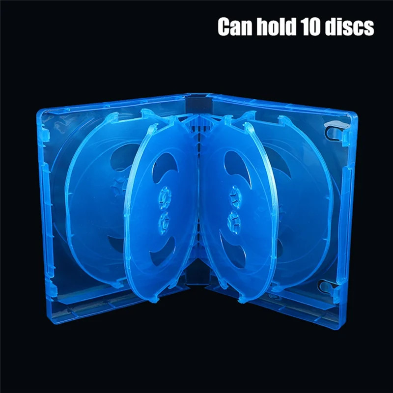 AASS-CD Storage Box 10-Piece Pack CD Case Plastic Double-Sided CD Storage Car CD Case Thickened DVD