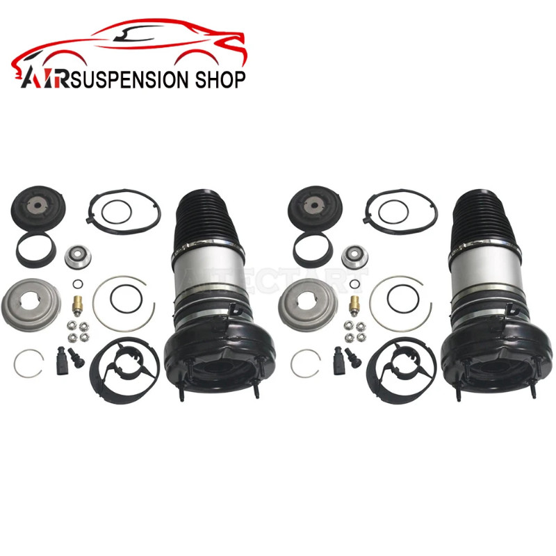 2x For Audi A8 D4 A6 C7 Front Air Suspension Spring Bags With Repair Kits OEM 4H0616039AP L+R airsu