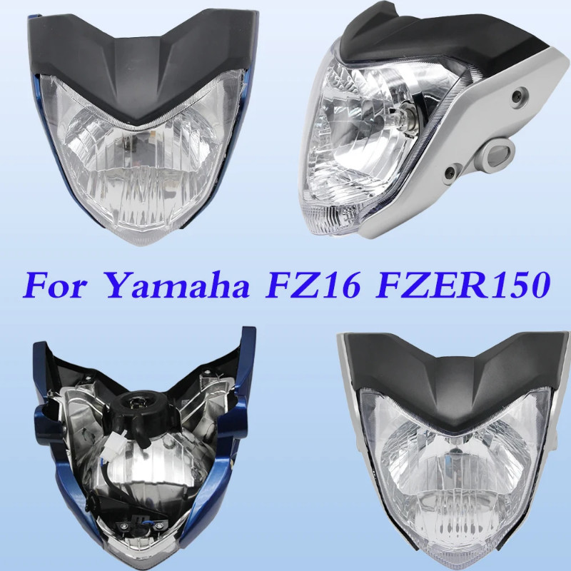 Motorcycle Headlight Plate LED Headlamp For YAMAHA FZ16  FZER150 Supermoto Dirt Bike Enduro Motocro