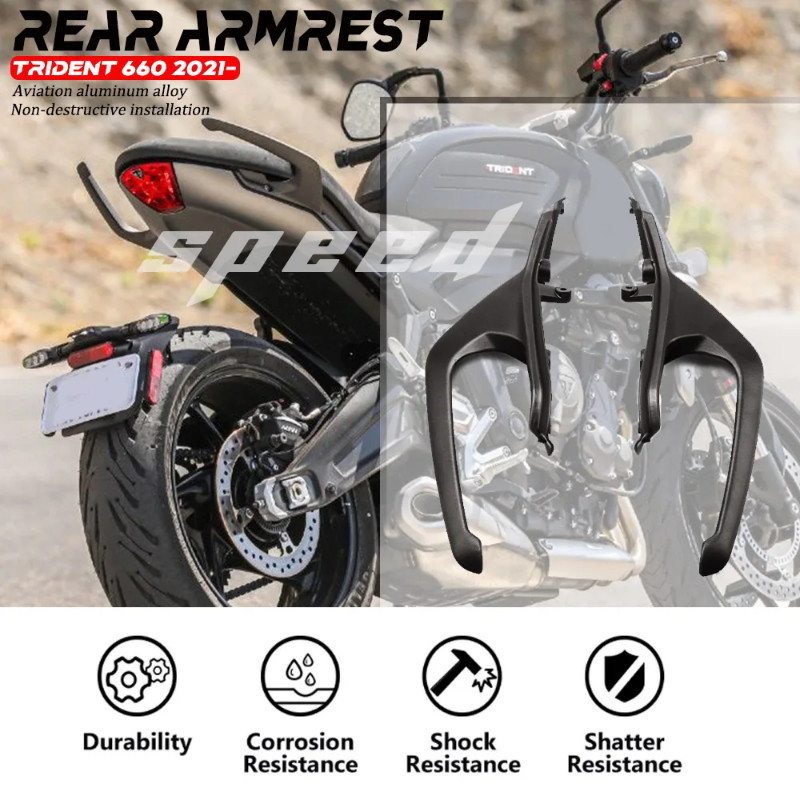 New 2021-2023 For Trident660 TRIDENT660 Trident TRIDENT 660 Rear Handrail Passenger Handgrips Hand