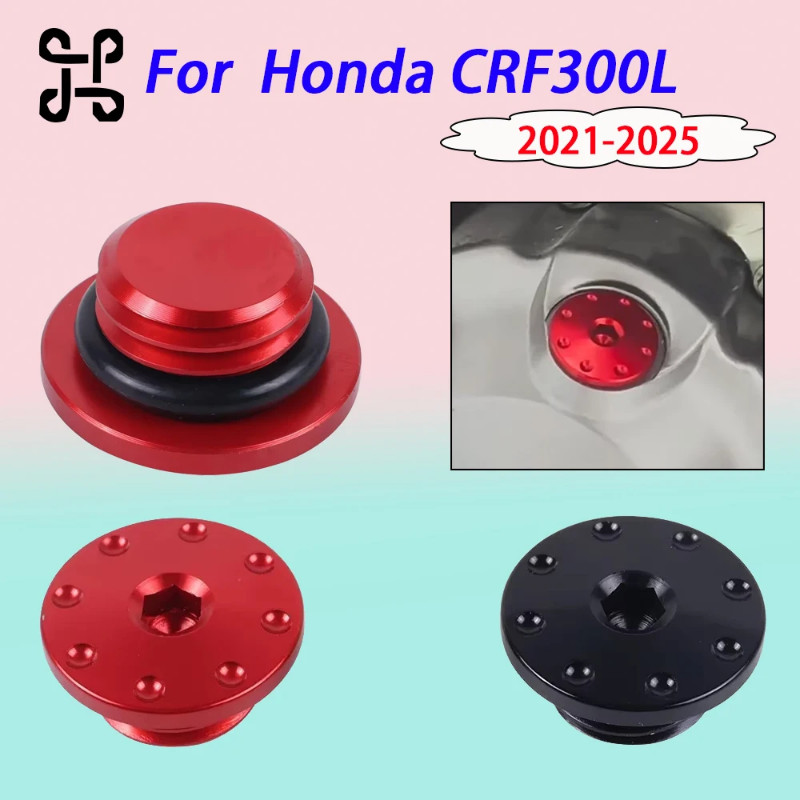 For Honda CRF300L CRF300 Rally 2021 - 2025 Motorcycle Engine Oil Filler Cap Double O-Ring Dirt Bike
