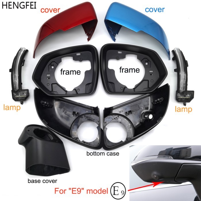 Accessories For Car Great Wall HAVAL Jolion E9 Rearview Mirror Cover Glass Lens Frame Turn Signal L