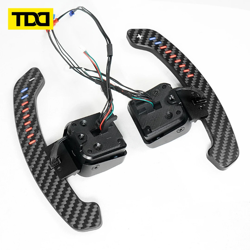Carbon Fiber Magnetic LED Paddle Shifter For Audi A1 A3 A5 A8 Q3 Q4 Q5 Q7 Q8 S1 S3 S5 SQ5 SQ8 RS3 R