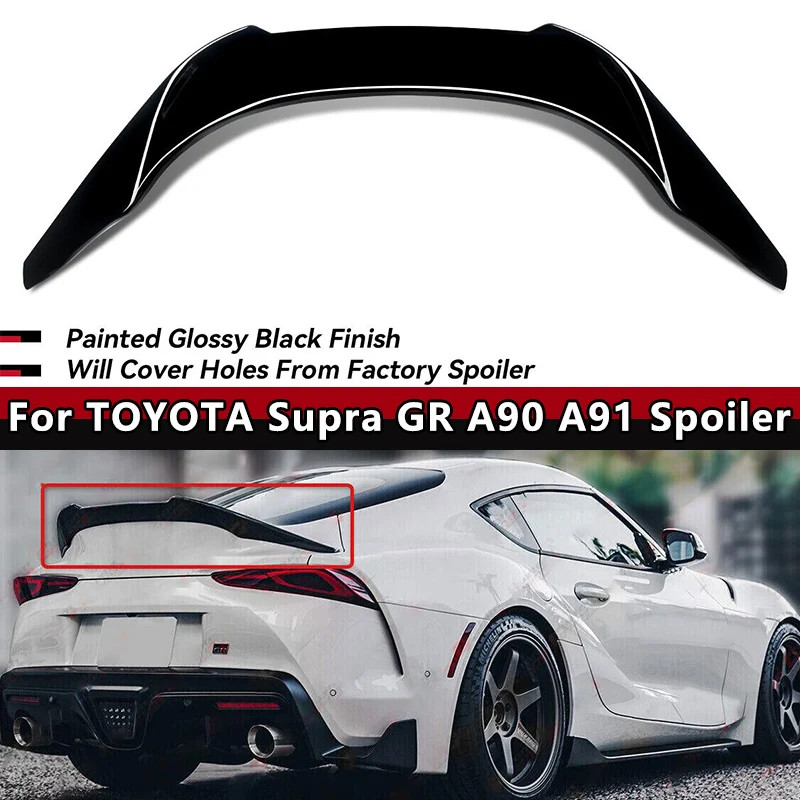 For  2020-2023 TOYOTA  Supra GR A90 A91 Spoiler Rear Trunk Lid Spoiler Wing Car Tailgate Flap Trim