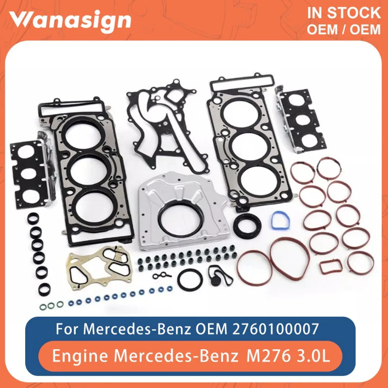 Engine Full Gasket Kit Fit 3.0 L For Mercedes-Benz C43 E43 S400 W205 W212 W166 R172 C350 E350 X166