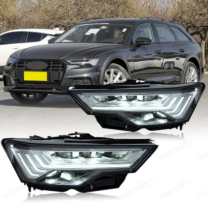 Car Head Lamp For Audi A6 C8 LED Headlight 2019 2020 2021 2022 2023 Headlights A6 C8 Accessories DR