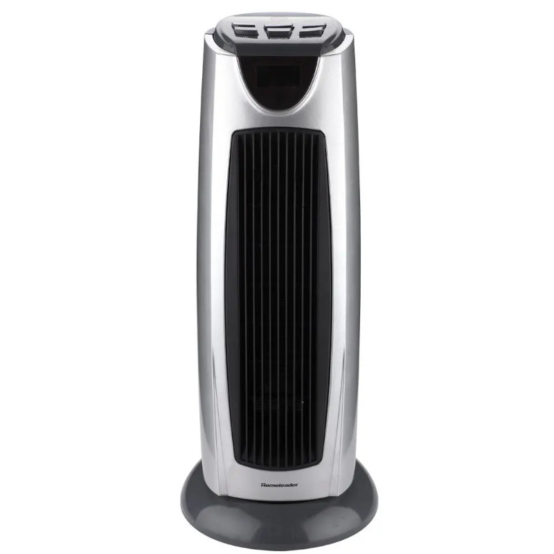 Homeleader NSB-200C4L 1500W Tower Heater, Ceramic Oscillating Heater with Remote Control, LCD and T