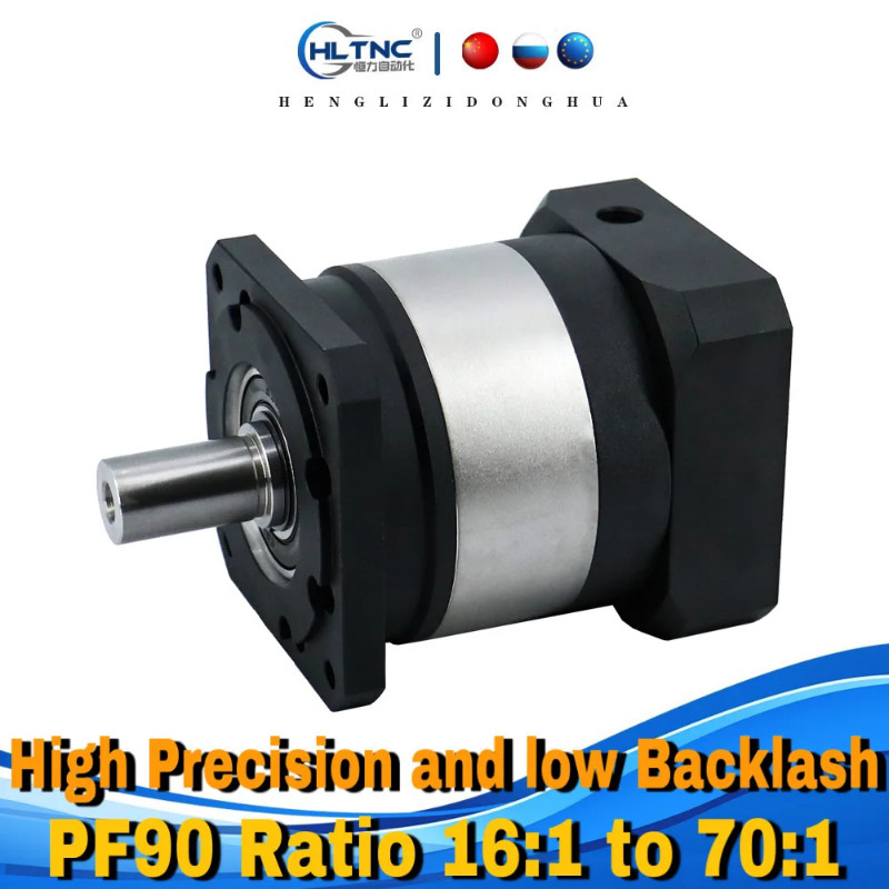 NEMA34 / NEMA32 Servo Motor PF90 Ratio 16:1 to 70:1 High Precision and low Backlash Gearbox planeta