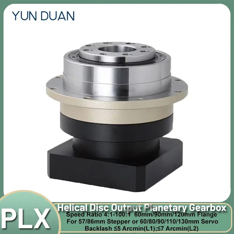 Flange Output Planetary Gearbox Nema23Nema34 Motor Reducer  400W 750W 1KW Servo Step-down Reduction