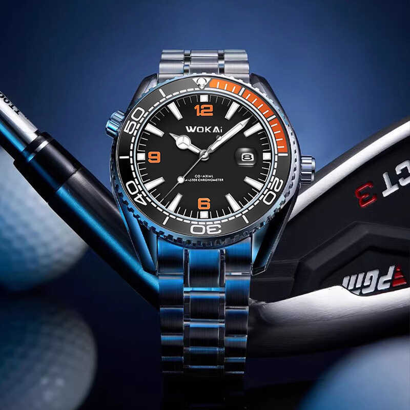 Wokai นาฬิกาที่มีชื่อเสียงอย่างเป็นทางการนาฬิกาข้อมือระดับไฮเอนด์นาฬิกาสปอร์ตกันน้ํานาฬิกาผู้ชาย