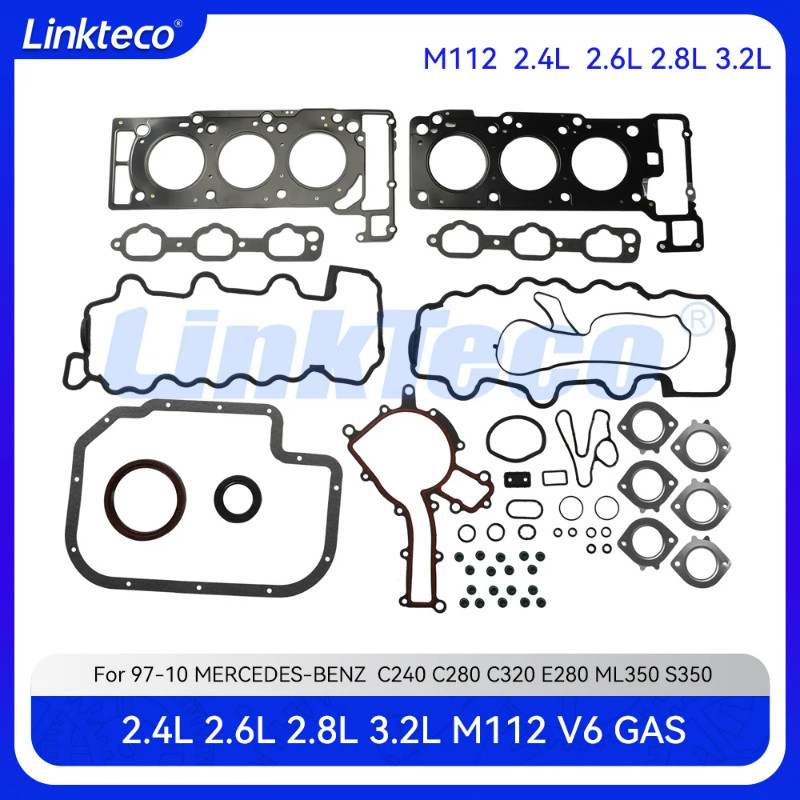 Engine Cylinder Head Full Gasket Set For 2.4 2.6 2.8 3.2 3.7 L M112 MERCEDES-BENZ C240 C280 C320 E2