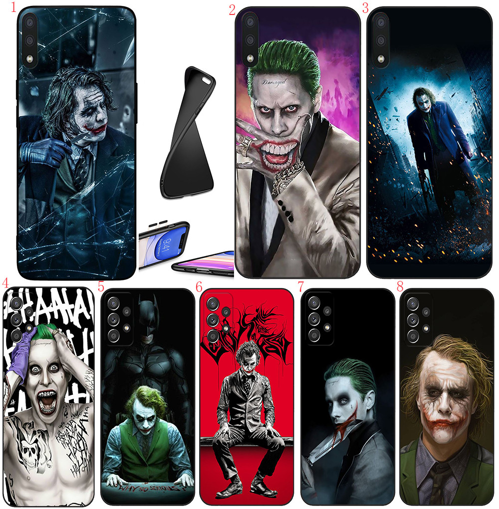 OPPO A3 A3S A5 A37 A40 A60 Neo 9 Reno 6 Pro 10 Pro Plus 8z B16 ตลกการ์ตูนตัวตลกเคสโทรศัพท์สีดํานุ่ม