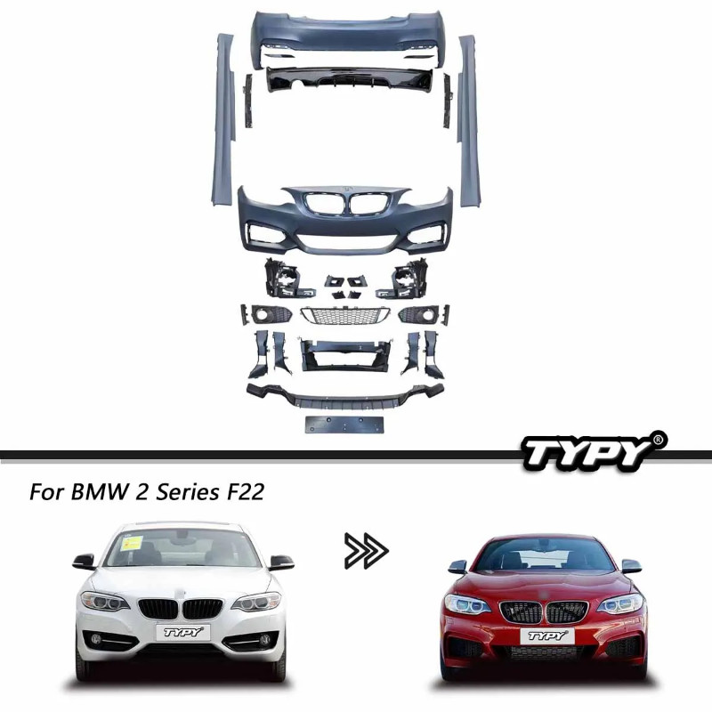 TYPY Body kit For BMW 2 Series M-Tech Modified M-Tech Styles Body Kits Front and Rear Bumpers 1:1 D