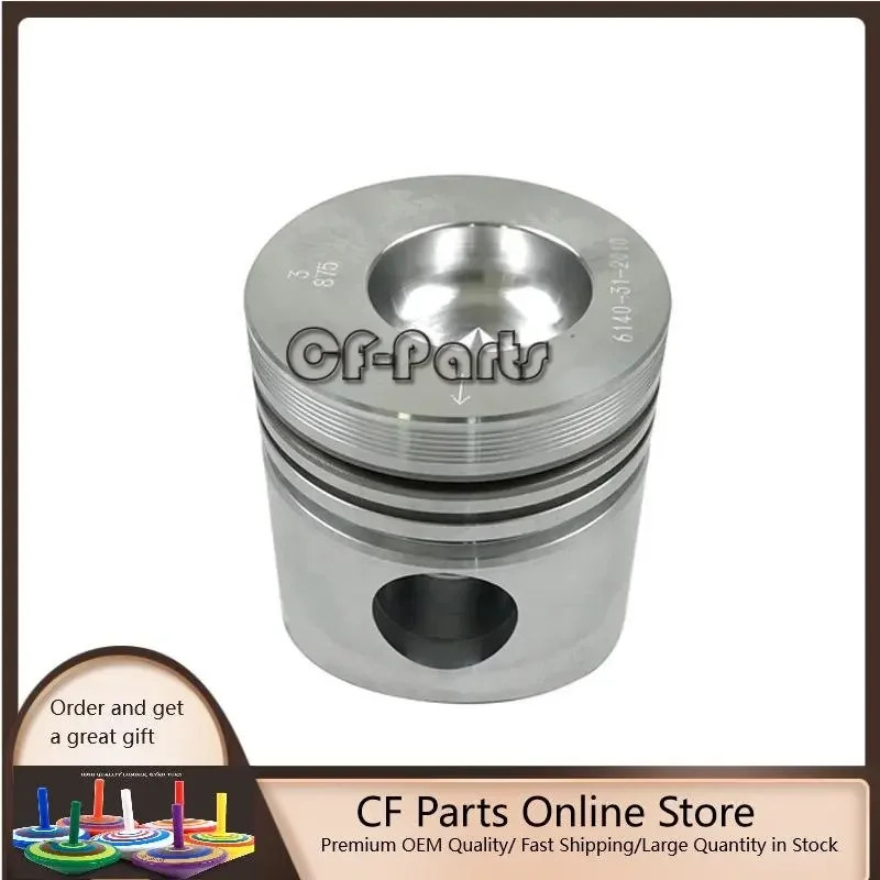 Machinery Excavator Piston 6140-31-2113 For Komatsu  4D92 Engine