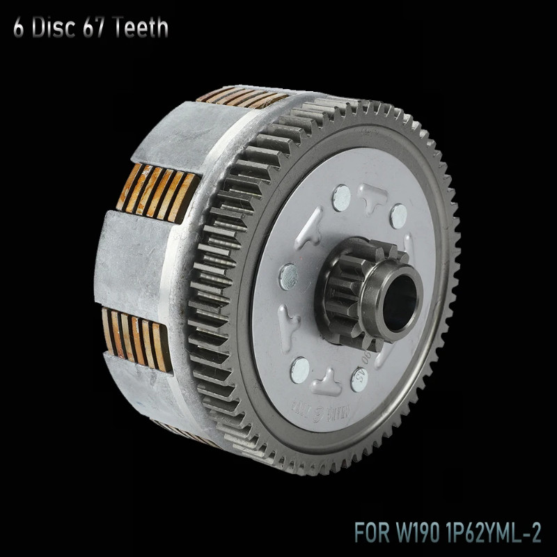Motorcycle 6 Disc 67 Teeth Complete Manual Clutch Assembly For ZongShen ZS 190cc Z190 W190 1P62YML-