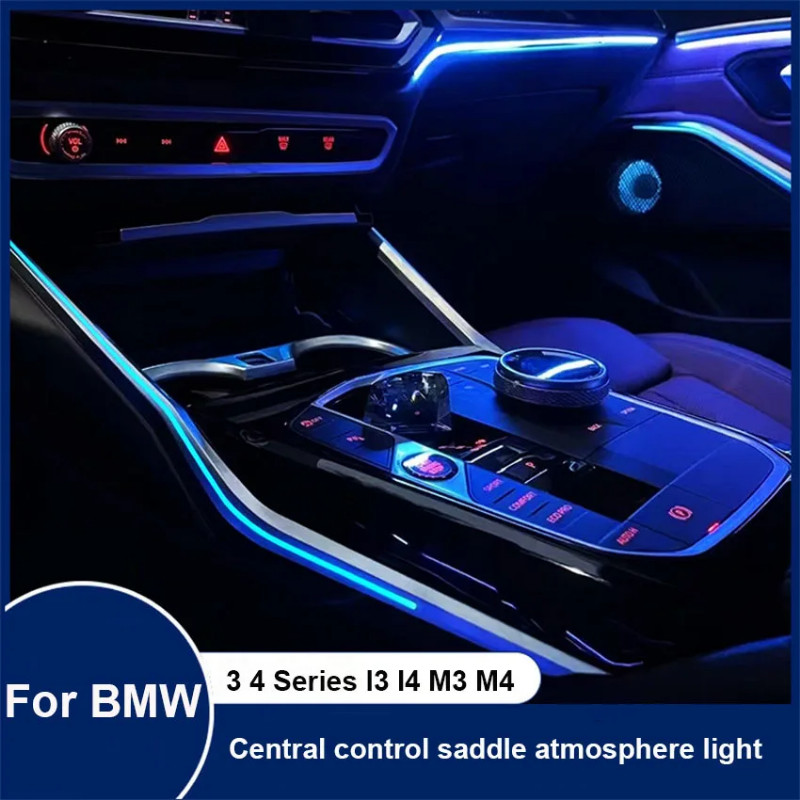 Center Console Trims LED Ambient Light For BMW 3 4 Series G20 G22 G23 G26 M3 G80 M4 G82 G83 LHD 11C