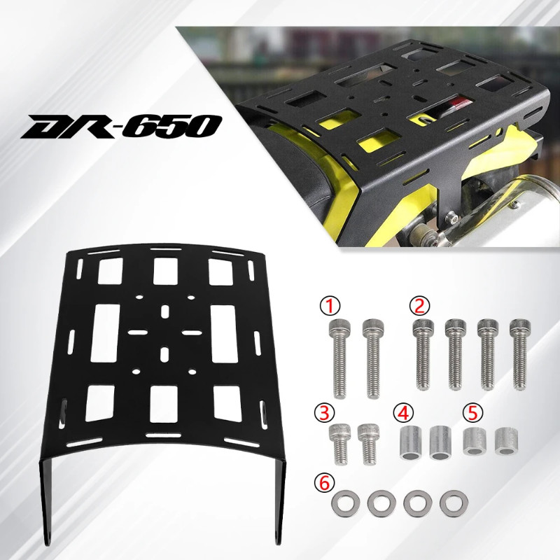 Motorcycle Rear Luggage Rack Cargo Rack Support Shelf Holder For Suzuki DR650 DR650S DR650SE DR 650