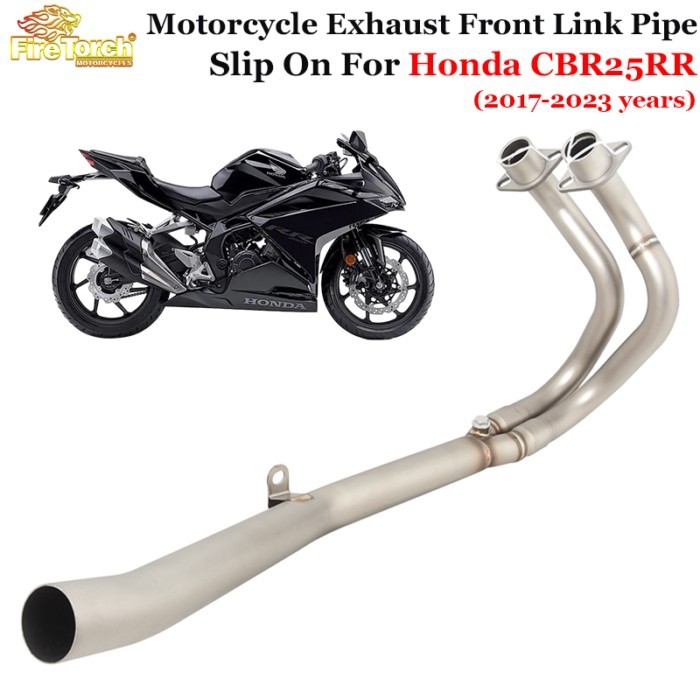 Slip On For HONDA CBR250RR CBR 250RR 2017 - 2023 Years Motorcycle Exhaust System Escape Front Link